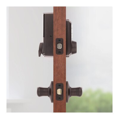 Kwikset Home Connect 620 Smart Lock, Z-Wave 700 Long Range, Traditional with Deadbolt, Venetian Bronze